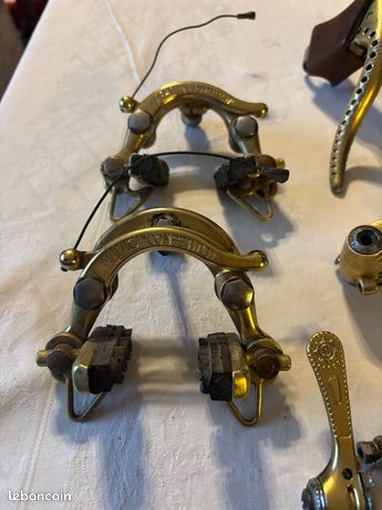MAFAC GOLD BRAKE LEVERS. Leviers de freins