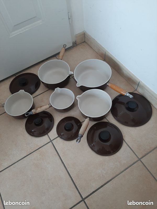 Casserole fonte émaillée, Cousances vintage