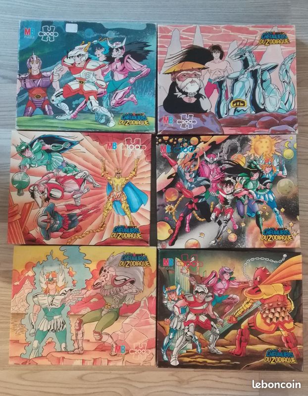 Puzzle Les Chevaliers Du Zodiaque - MB, 1986, 100-249 Pièces, Bon état