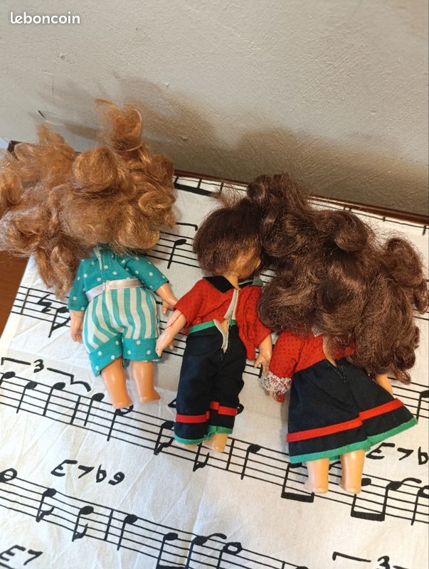 Poupée Ancienne doll Delavennat 87 VINTAGE plastique +/- 12cm