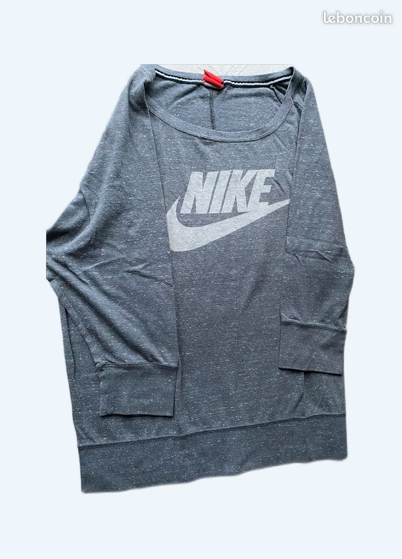 Sweat gris chiné Nike (image 1)