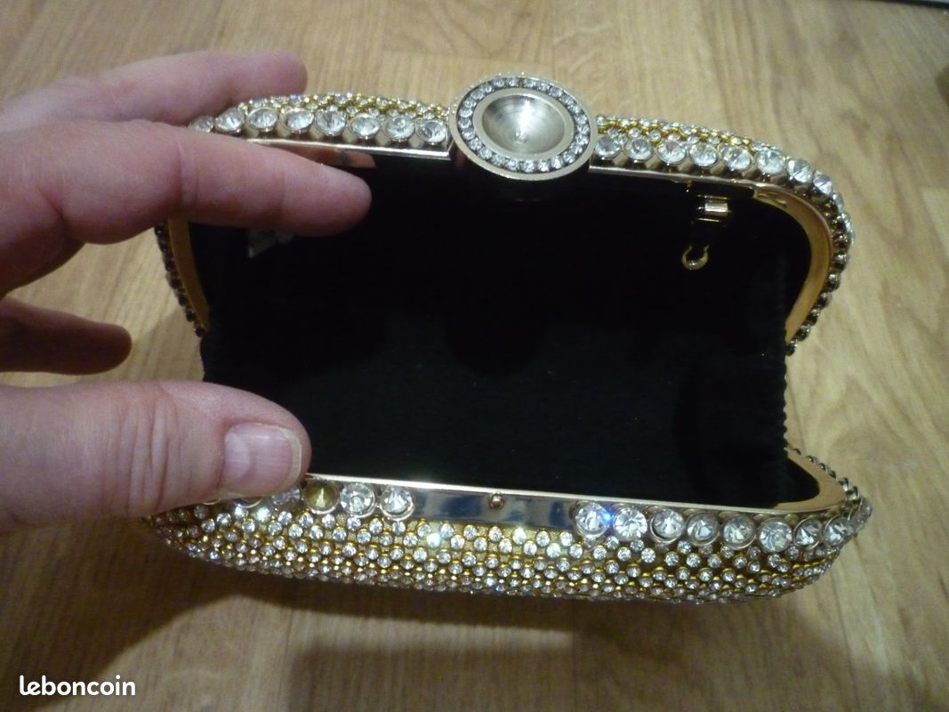 Pochette rigide pailletée Accessoires Bagagerie