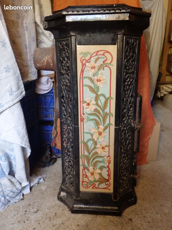 Poêle Godin belle époque modèle 3736 Noir - 4,6 kW - Bricolage