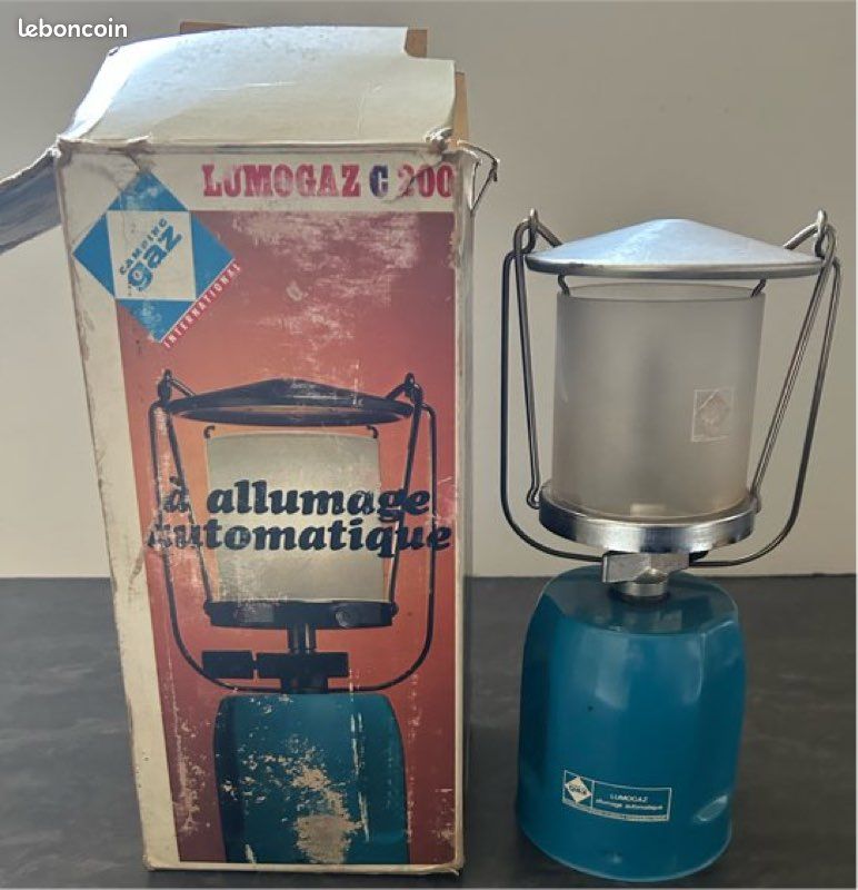 Lanterne Camping Camping Gaz Lumogaz C200 – Métal Bleue – Occasion