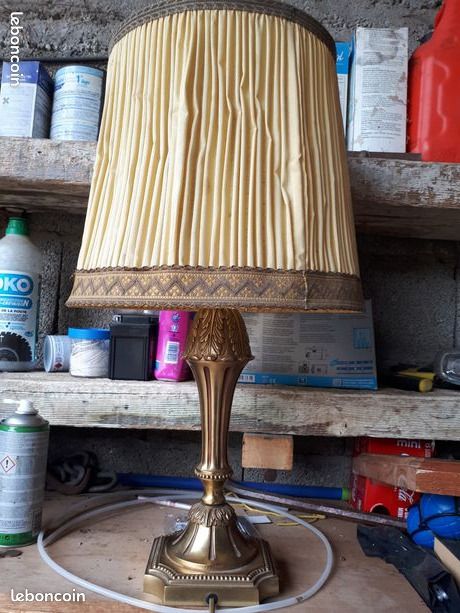 Lampe/pied de lampe ancien/vintage métal (image 1)