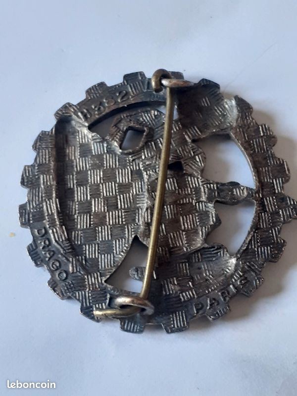 Ecusson Tissu Losange - 1er Régiment Du Train (France) - Insigne Militaire Occasion