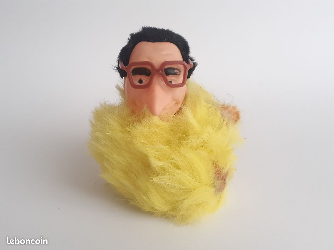Lot De 6 Peluches à Pinces Vintage Le Bébête Show - Rocard, Chirac, Mitterrand, Barre