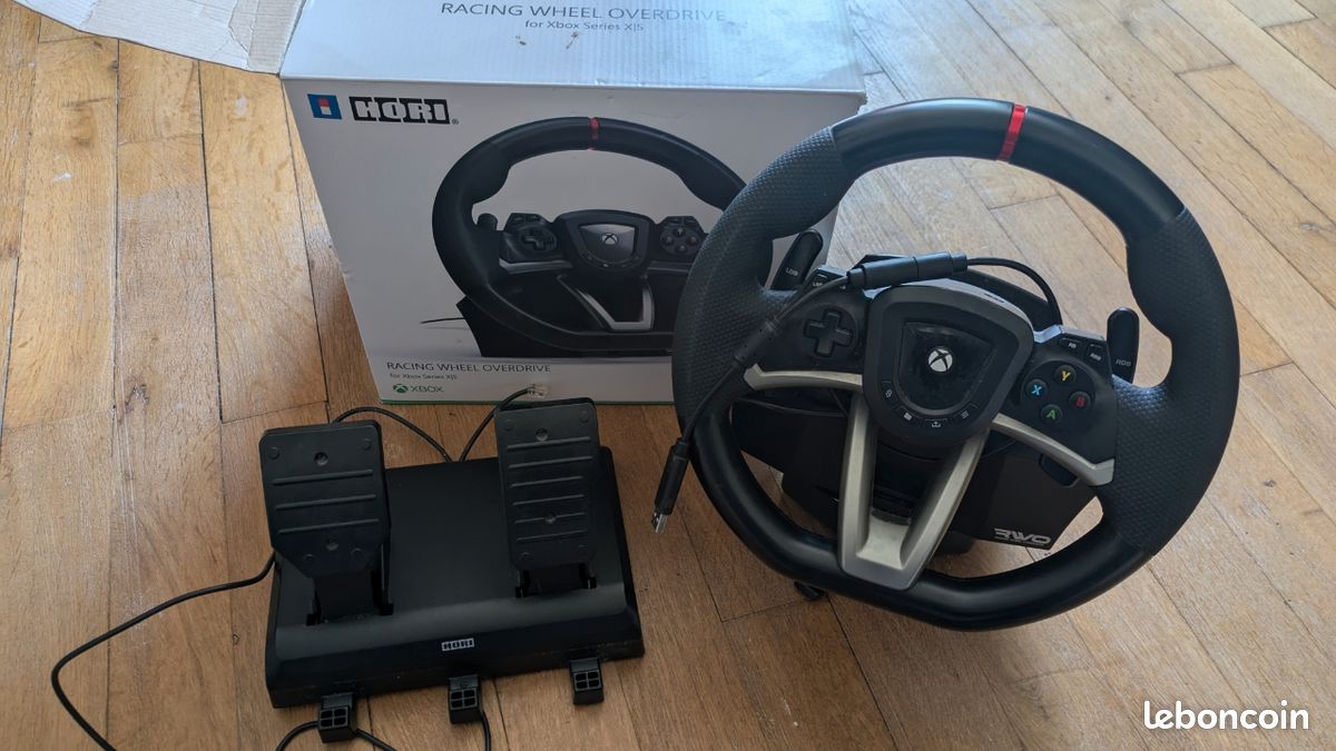 Volant + pédalier Hori pour Xbox serie X serie S (image 1)