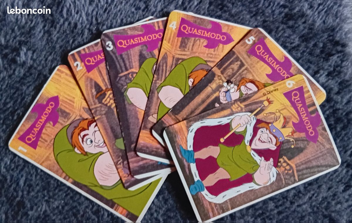 Jeu de 7 Famille vintage Le Bossu de Notre Dame (image 8)