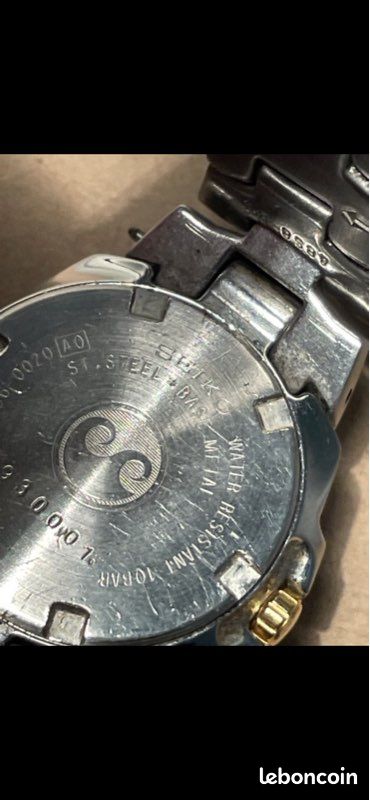 Montre Seiko - Acier Plaqué - Cadran 24mm - Ne Fonctionne Pas - Occasion Pour Pièces/réparation