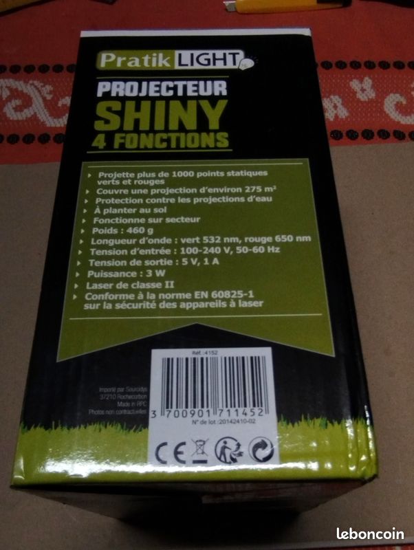 Projecteur laser 4 fonctions SHINY (image 2)