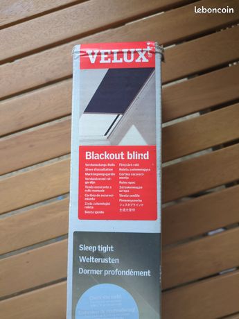 Store Occultant VELUX Noir M04 - Noir Complet Pour Chambre, Facile à Installer Sans Perçage