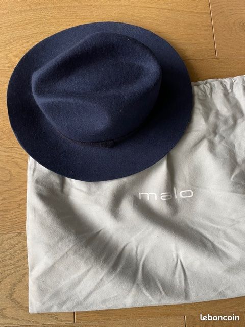 Chapeau de luxe en feutre marine (image 4)