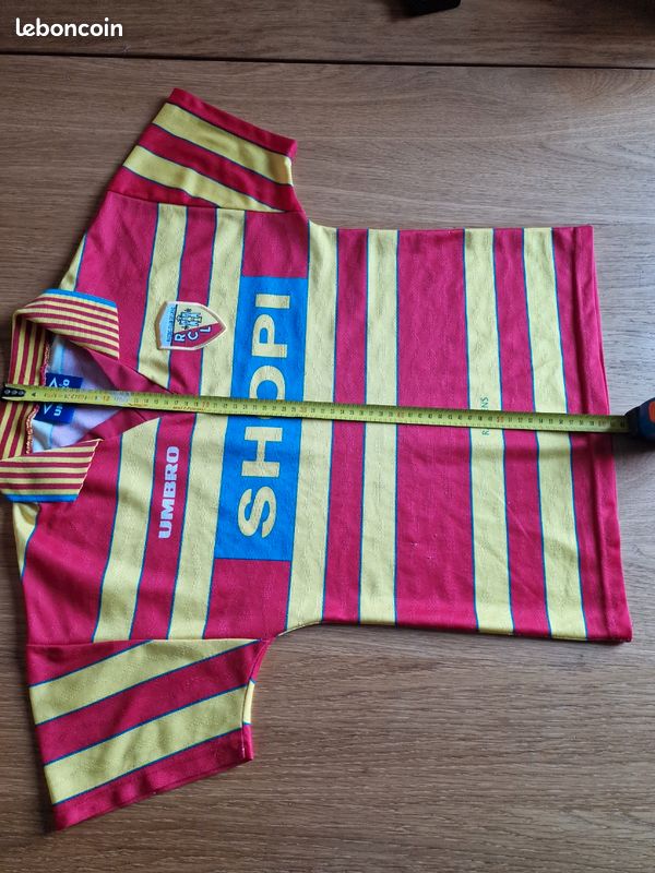 Maillot RC Strasbourg Adidas VENCEL 1996-1997 - Gris Manches Longues Taille L