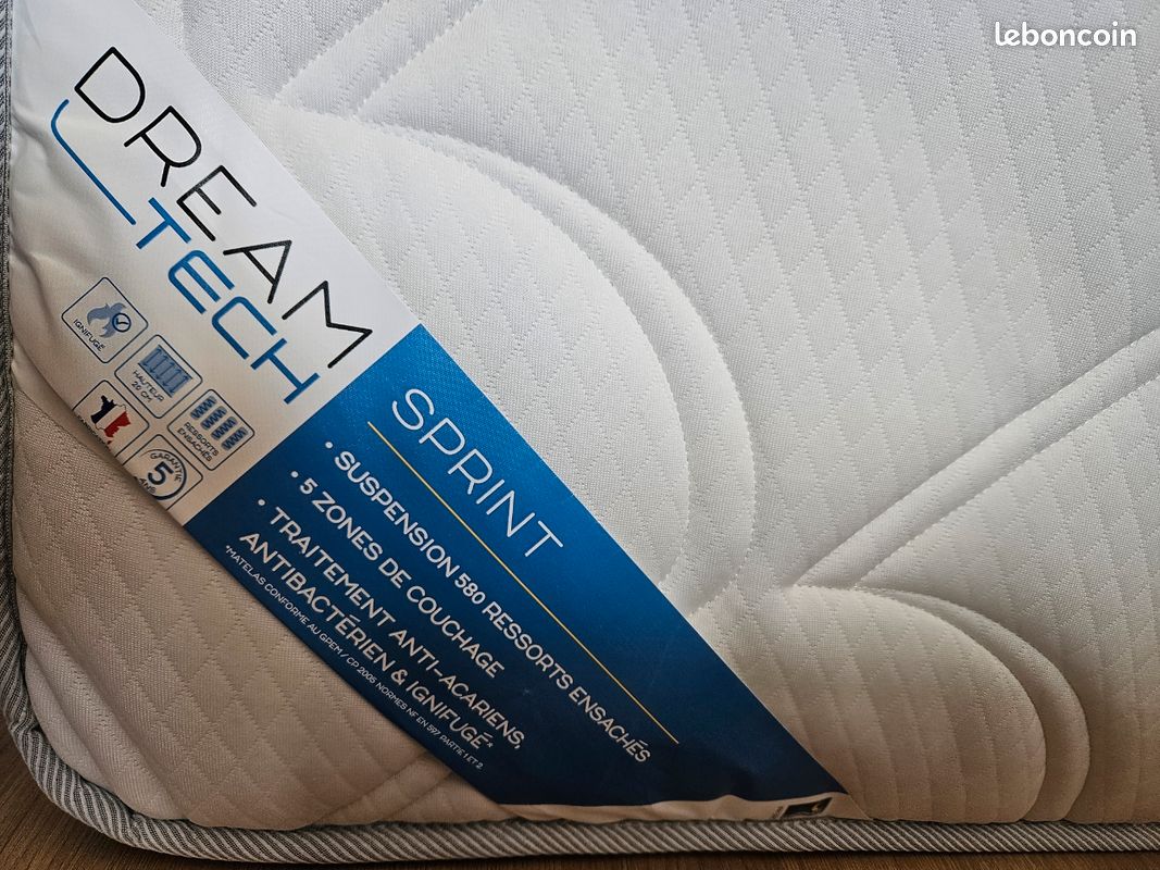 Lit Coffre 160x200cm + matelas (image 4)