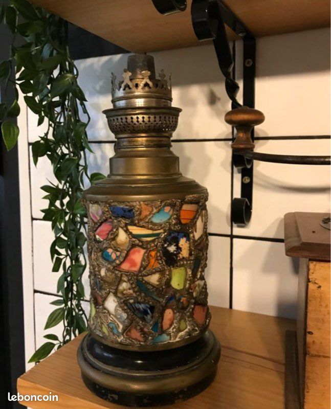 🌟✨ Magnifique lampe à huile ancienne ✨🌟 (image 1)