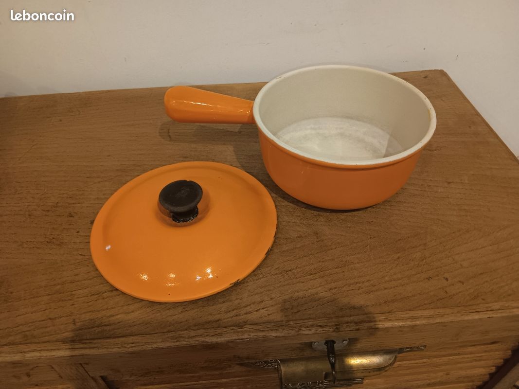 Casserole le creuset fonte émaillée orange diamètre 16 cm (image 2)