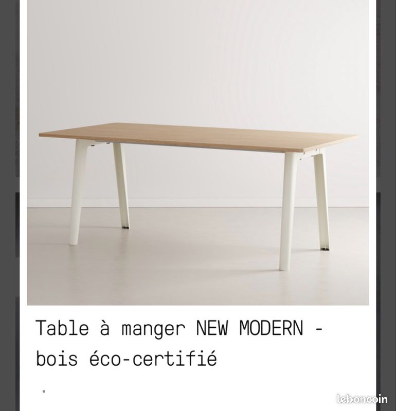 Plateau de table à manger TIP TOE en chêne éco-certifié 8 places – Neuf (image 2)