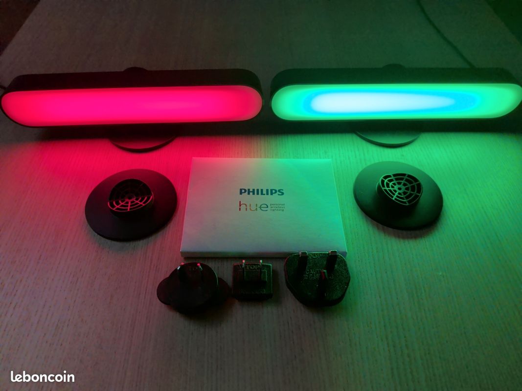 Lot de 2 barres lumineuses Philips Hue Play White and Color (image 1)