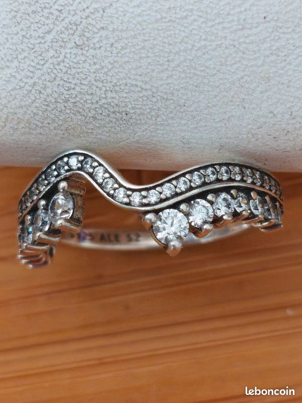 Pandora bague argent vague scintillante Montres Bijoux