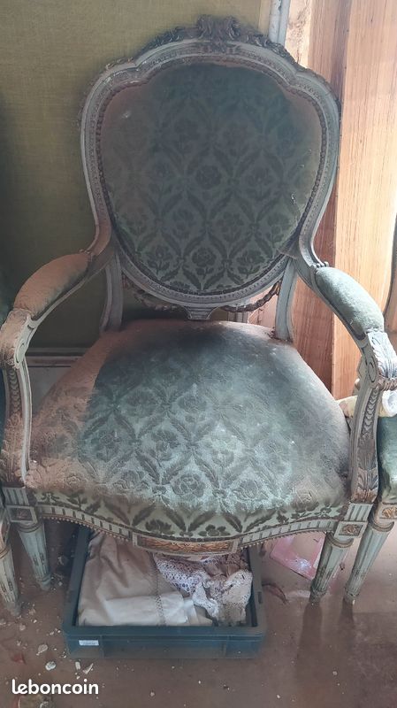 Fauteuil et chaise type louis (image 2)