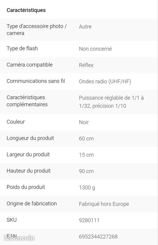Kit 2 Studio Flash Godox MS300V-F Noir et Blanc (image 4)