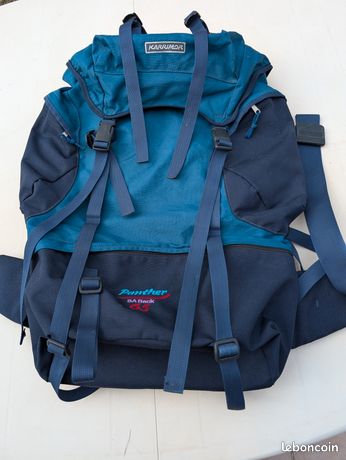 Sac à Dos Randonnée Vintage Caribou Mountaineering - Bleu Marine - Gorpcore