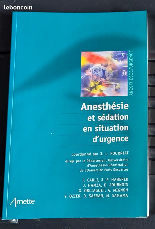 Anesthésie et sédation en situation d'urgence (image 1)