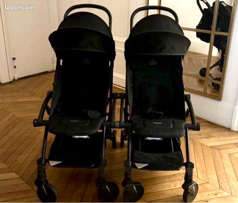 2 poussettes Bumprider Connect 2 noire - idéal pour des Jumeaux /twins (image 3)