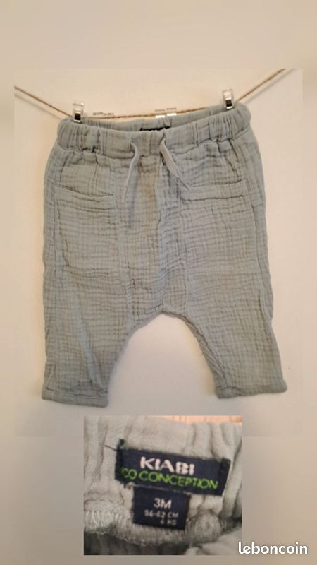 Pantalon style sarouel bébé 3 mois (image 1)