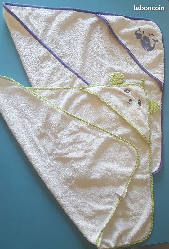 Serviettes de bain nouveau-né (image 2)