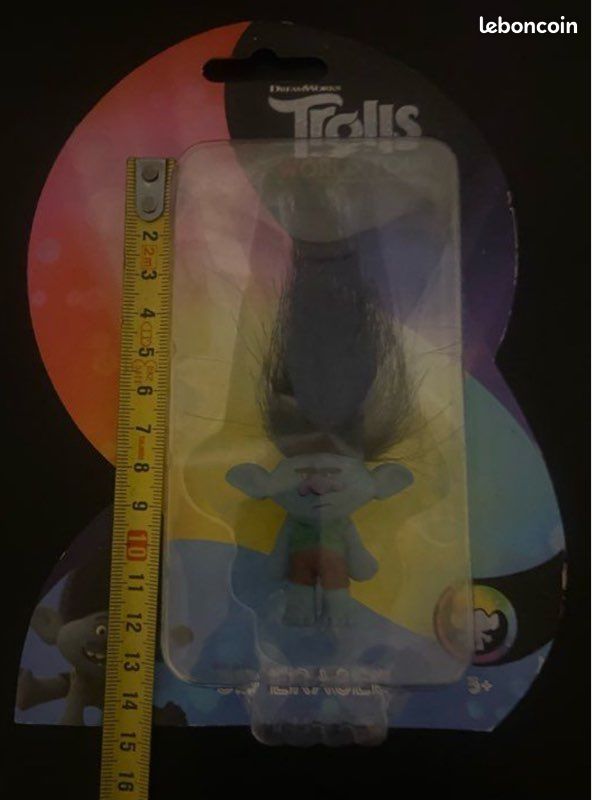 Figurine gomme 3D »Dreamworks »Trolls bleu (image 4)