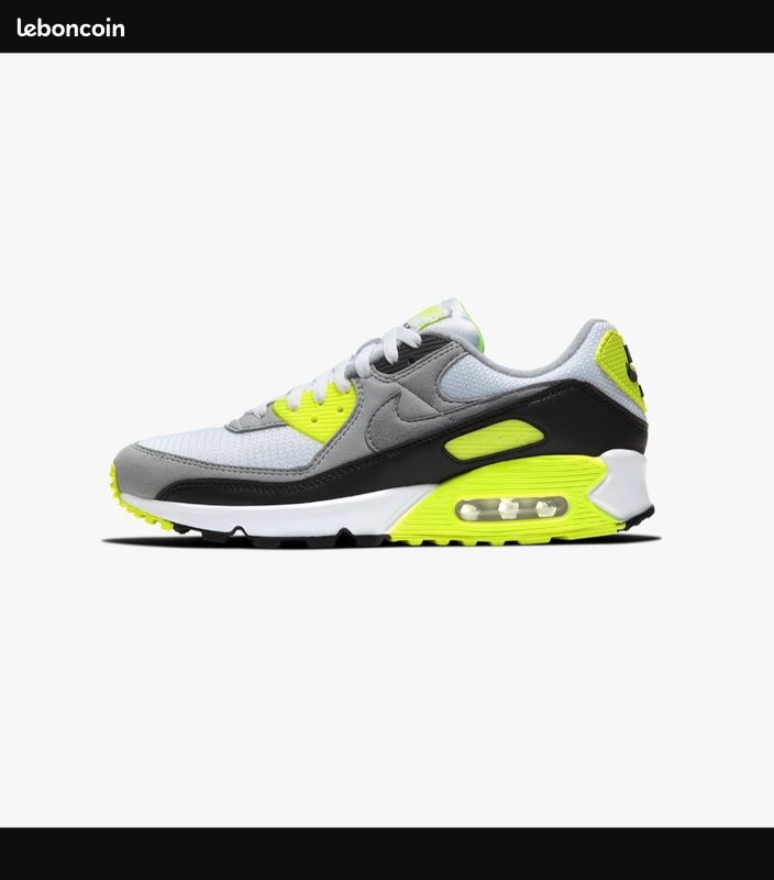 Nike Air Max 90 OG volt,Blanc /Gris /Volt/Noir t.41 neuve (image 3)