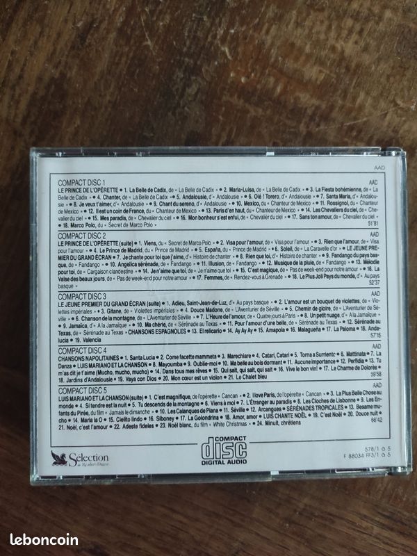 Coffret 5 CD Luis Mariano (image 2)