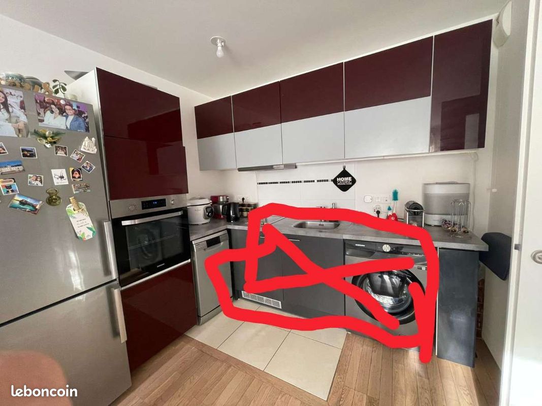 Meuble haut cuisine et colonne four (image 1)