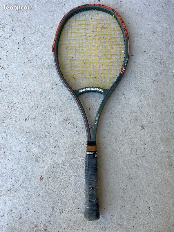 Raquette De Tennis Vintage Rossignol F200 Carbon - Mats Wilander - Fabriquée En France - Occasion