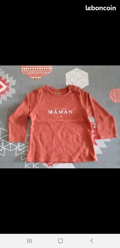 Tee-shirt manches longues 12 mois (image 1)