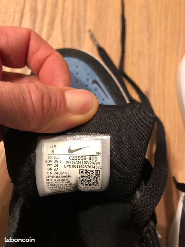 Chaussures basket nike SB Force 58 en taille 38,5 neuves (image 5)