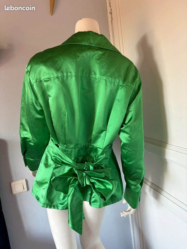 Veste en coton et soie Inès De La Fressange Petit 46 voir mesures (image 11)