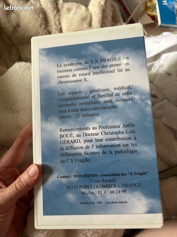 VHS : X Fragile. Philippe Fabre, Éric Guillotte. Mosaïque, 1998. NEUF (image 2)