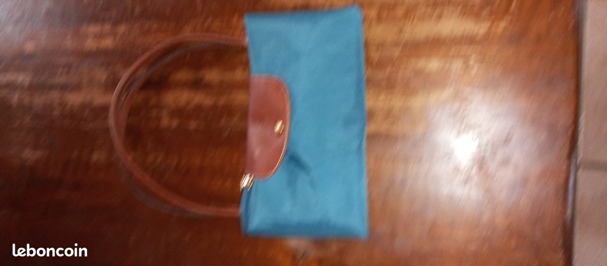 Grand sac a main bleu pliable (image 2)