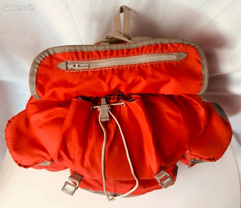 Sac à Dos Vintage Millet Le Sherpa Des Années 60/70 - Fabriqué En France, Couleur Orange
