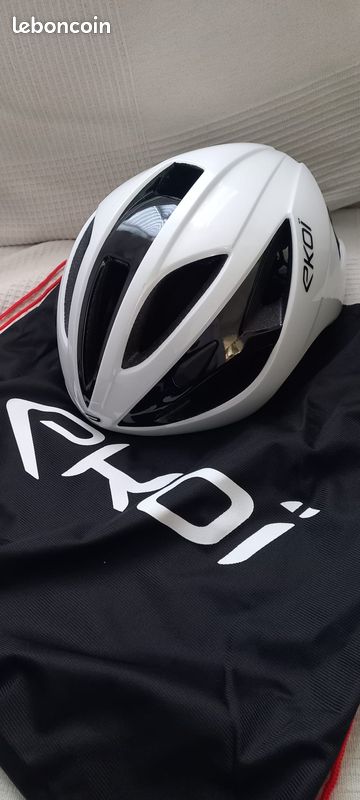 Casque EKOI AR13 Evo Blanc Noir (image 4)