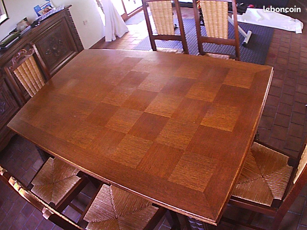 TABLE avec rallonge et chaises (image 1)