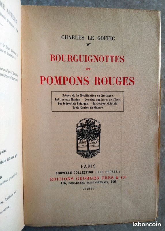 Bourguignottes et pompons rouges Le Goffic (image 2)