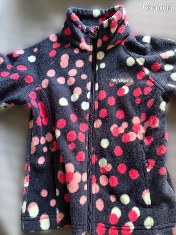 Veste Polaire Columbia Enfant Multicolore - Taille 14/16 Ans - Très Bon état