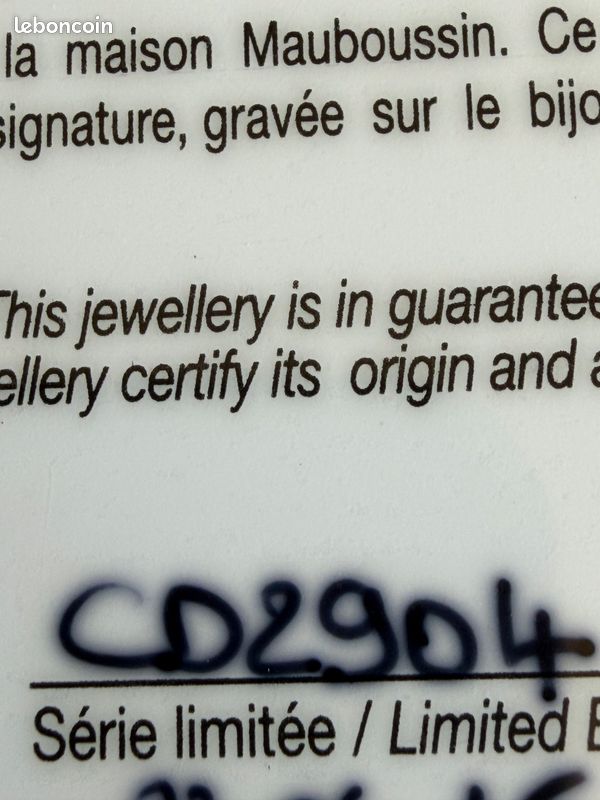 Bague Mauboussin or 18 carats 750 améthyste diamants (image 10)