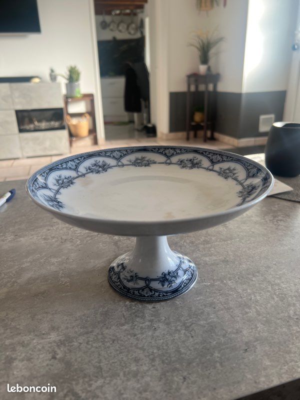 Ancien compotier coupe sur pied (image 1)