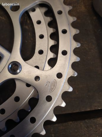 Pédalier Double Plateau Vintage Stronglight 50/40 Dents, Alu, Pour Vélo Route Course, Pattes 14/125