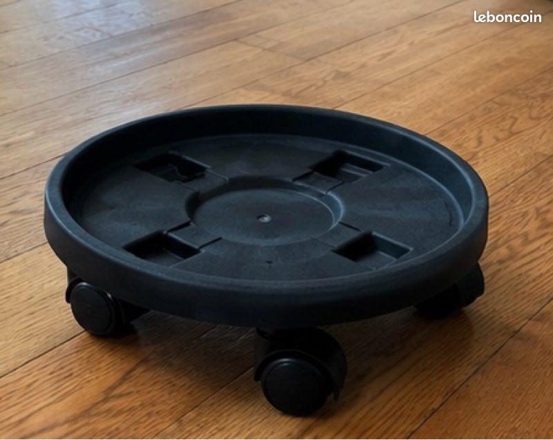 Lot de 2 plateaux à roulettes pour plantes – Ø 30 cm (image 4)